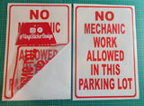 Private Property No Trespassing  VINYL DECAL 11.4" X 17.4"